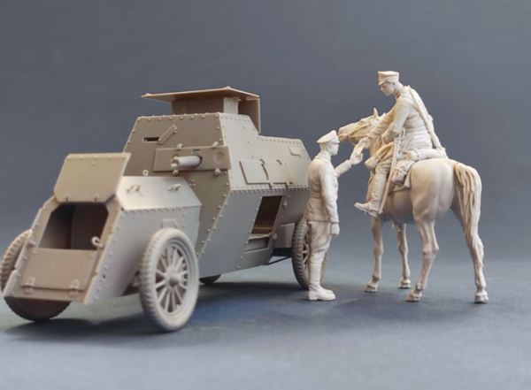 Copper State Models F35-032 Imperial Russian Automobile MG platoon Orderly officer passing an order 1/35