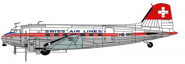 Italeri 1349 Douglas DC3 Swissair (1:72)