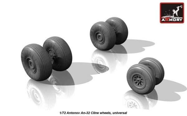 Armory Models AW72030 Antonov An-32 Cline wheels 1/72