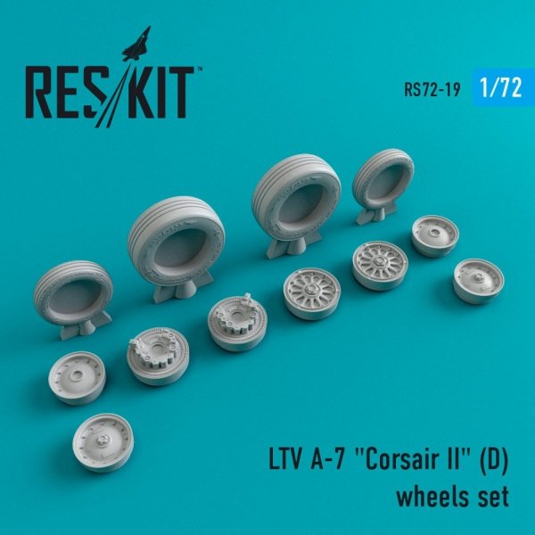 RESKIT RS72-0019 A-7D &quot;CORSAIR II&quot; WHEELS SET 1/72