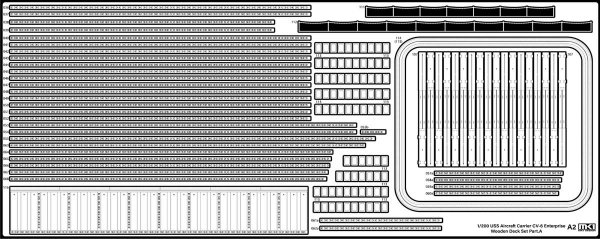 MK1 Design MD-20023 USS CV-6 Enterprise Wooden Deck for Trumpeter 1/200