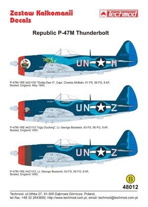 Techmod 48012 - Republic P-47M Thunderbolt (1:48)