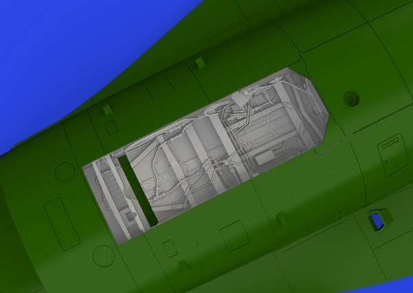 Eduard 648984 F-16C wheel bays late PRINT KINETIC MODEL 1/48