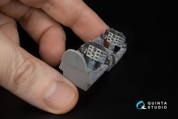 Quinta Studio QD+48602 L-39C 3D-Printed &amp; coloured Interior on decal paper ( Trumpeter )( with 3D-printed resin parts ) 1/48
