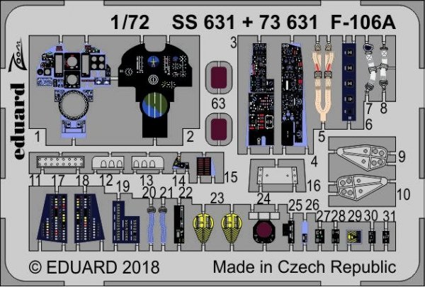 Eduard SS631 F-106A TRUMPETER 1/72