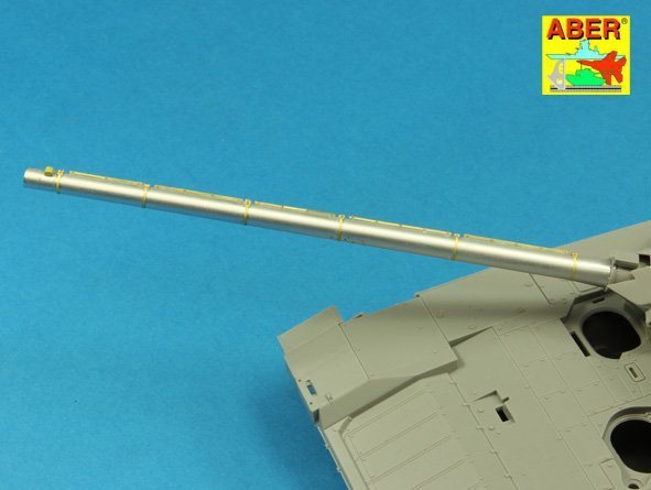 Aber 35 L-187 Armament for Russian Main Battle Tank T-14 ARMATA barrel for 125 mm 2A82-1M cannon &amp; barrel for 12,7 mm Kord AA MG 1/35