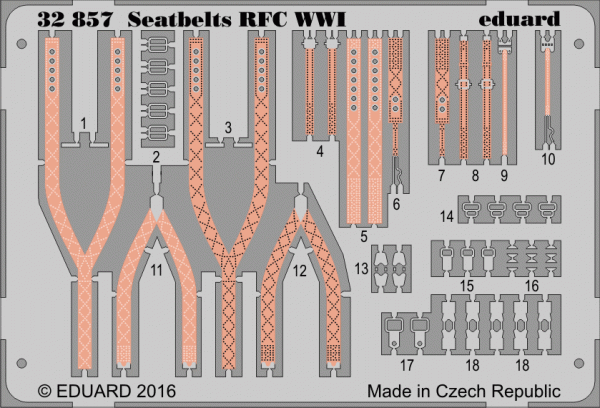 Eduard 32857 Seatbelts RFC WWI 1/32