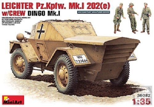 MiniArt 35082 LEICHTER Pz.kpfw. 202(e) w/CREW DINGO Mk.I (1:35)