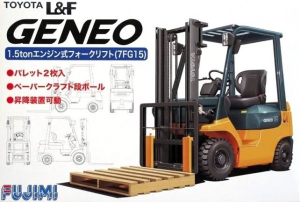 Fujimi 011684 Toyota L&amp;F Geneo Forklift 1.5ton 1/32