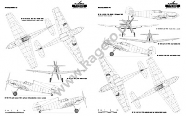 Kagero 7096 Messerschmitt Bf 109 T EN/PL