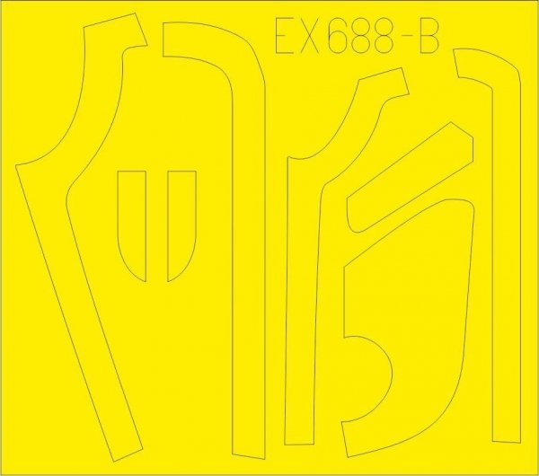 Eduard EX688 B-17G antiglare panels  (VE production) 1/48 HKM