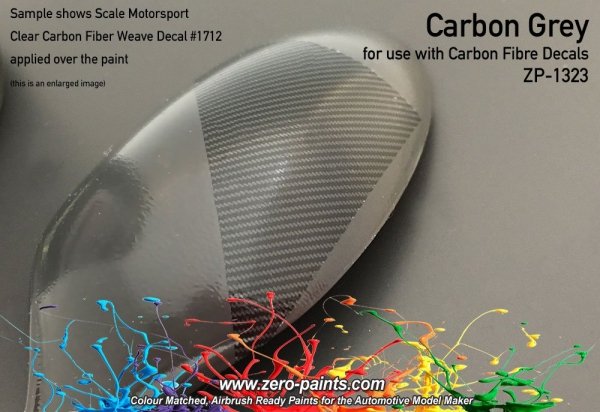 Zero Paints ZP-1323 Carbon Grey (Carbon Fibre Grey) Paint 60ml