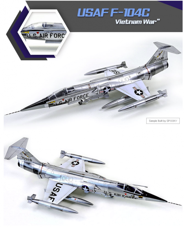 Academy 12576 USAF F-104C Vietnam War 1/72
