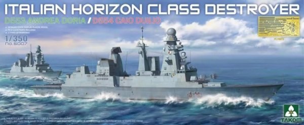 Takom 6007 Italian Horizon Class Destroyer D553 ANDREA DORIA/D554 CAIO DUILIO