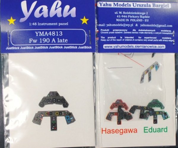Yahu YMA4813 Fw 190 A late [A8 - A9] (Eduard / Hasegawa) 1:48
