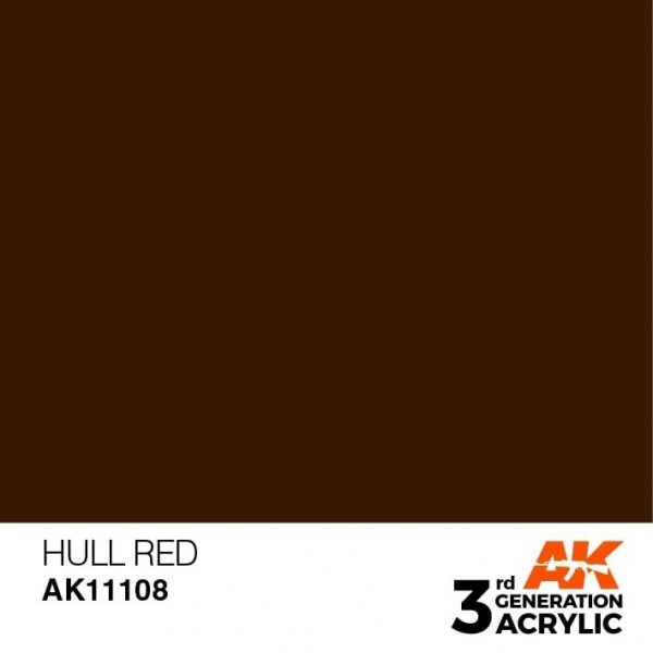 AK Interactive AK11108 HULL RED – STANDARD 17ml