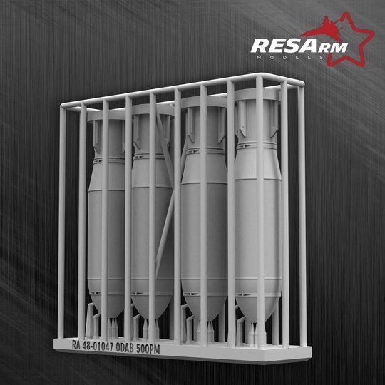 RESArm 48-01047 ODAB 500 PM - Volumetric Detonating Aviation Bomb (3D resin printing) 1/48