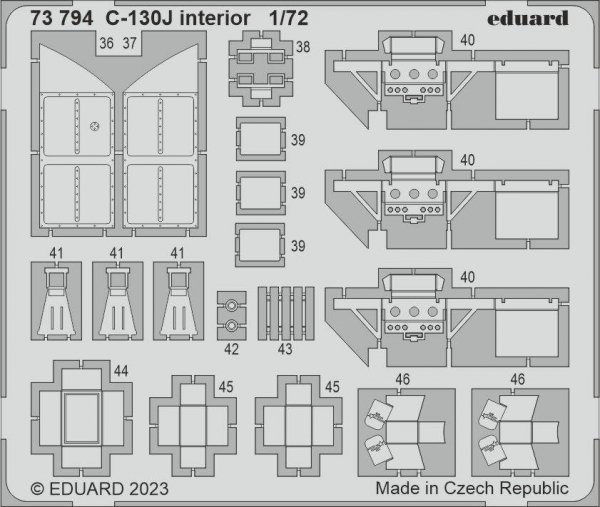 Eduard 73794 C-130J interior ZVEZDA 1/72