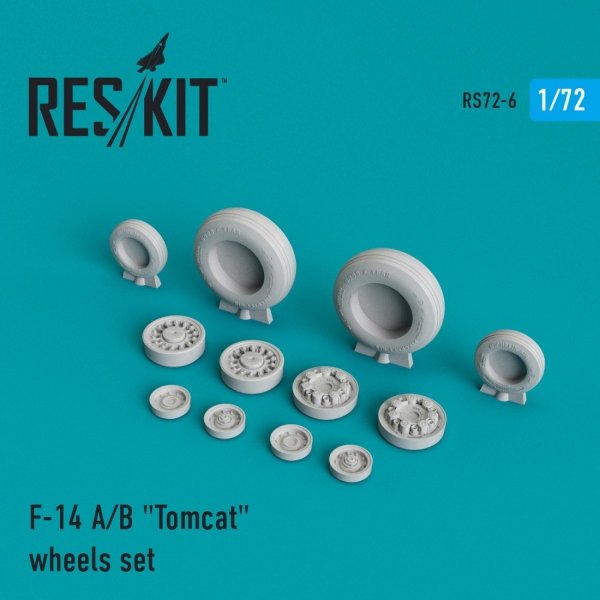 RESKIT RS72-0006 F-14 (A,B) &quot;TOMCAT&quot; WHEELS SET 1/72