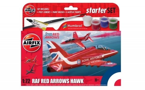 Airfix 55002 RAF Red Arrows Hawk - Gift Set 1/72