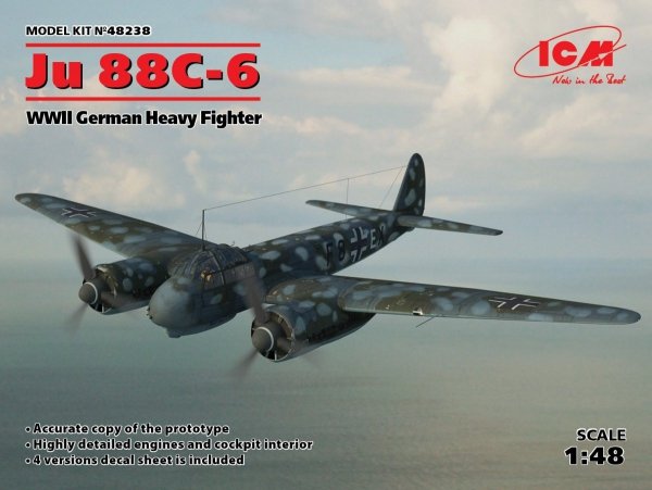 ICM 48238 Ju 88С-6, WWII German Heavy Fighter (1:48)