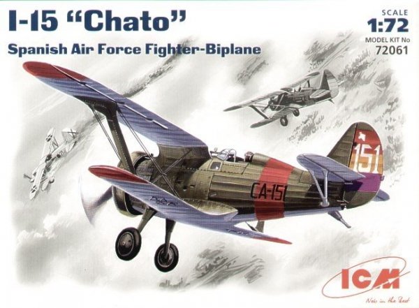 ICM 72061 I-15 Chato, Spanish Air Force Fighter-Biplane (1:72)