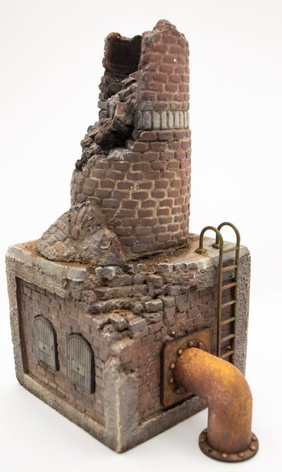 RT-Diorama 35300 Ruined Factory chimney 1/35