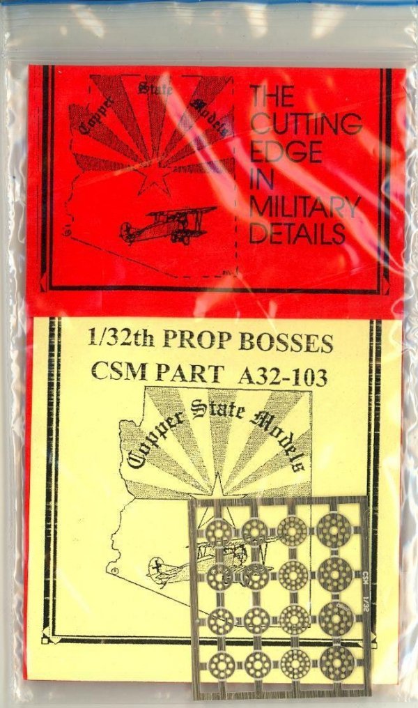Copper State Models A32-103 Prop Bosses 1/32