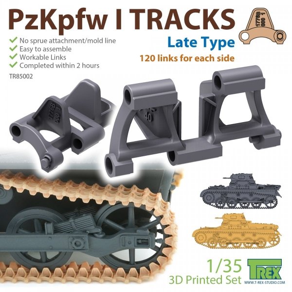 T-Rex Studio TR85002 PzKpfw I Tracks Late Type for Ausf.A/B 1/35