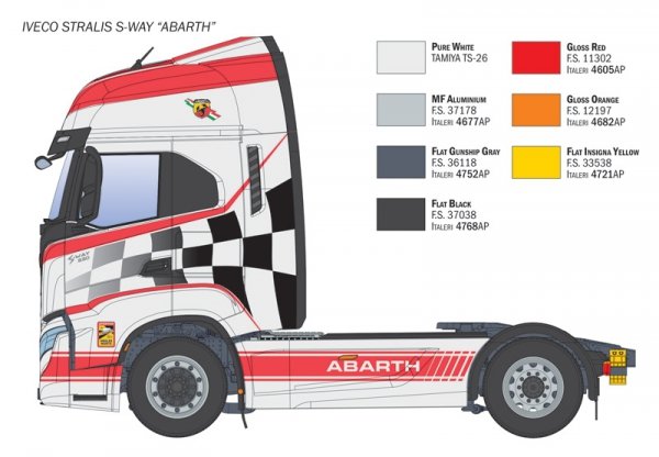 Italeri 3976 Iveco S-Way Abarth 1/24