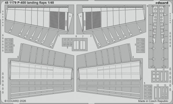 Eduard 481179 P-400 landing flaps for ARMA HOBBY 1/48