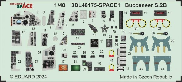 Eduard 3DL48175 Buccaneer S.2B SPACE AIRFIX 1/48