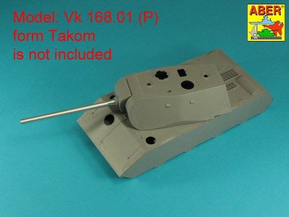 Aber 35L-330 Lufa 15cm do niemieckiego super ciężkiego czołgu Vk168.01(P) 1/35