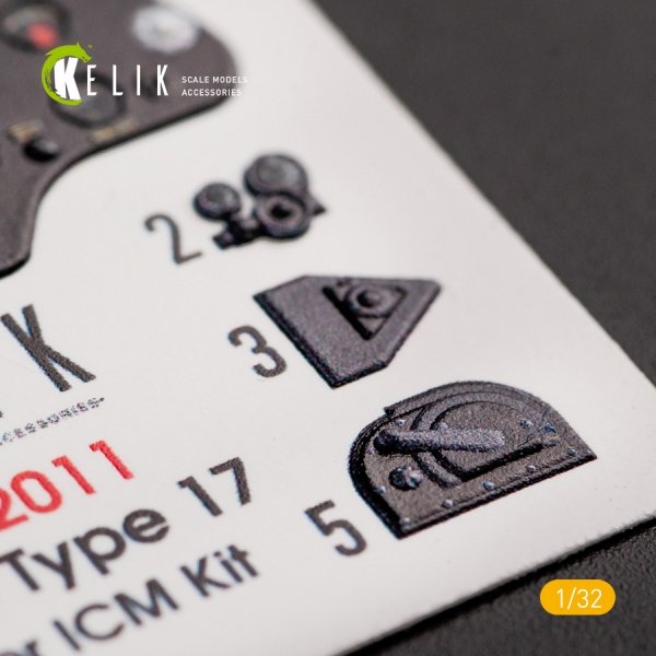 KELIK K32011 I-16 TYPE 17 - INTERIOR 3D DECAL FOR ICM KIT 1/32
