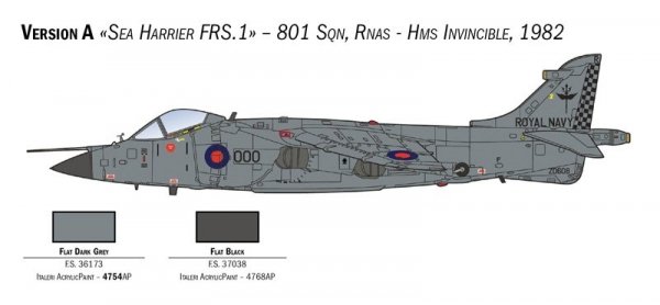 Italeri 1236 FRS.1 Sea Harrier 1/72