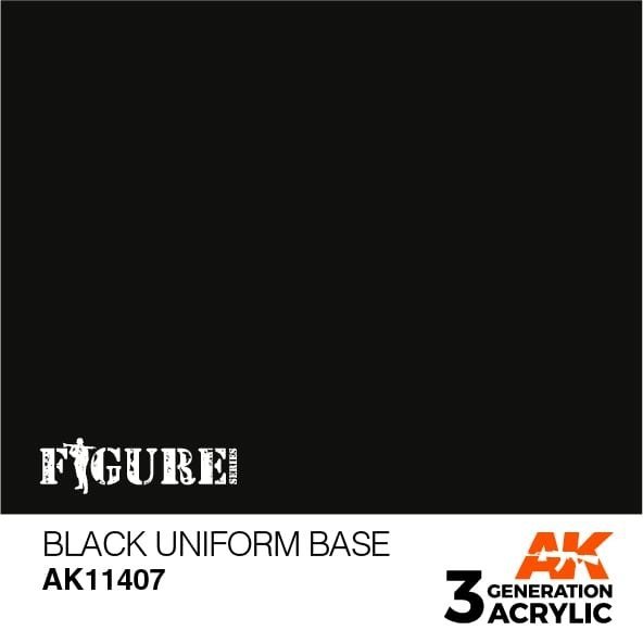 AK Interactive AK11407 Black Uniform Base 17ml