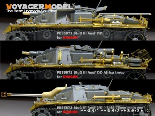 Voyager Model PE35871 WWII German StuG.III Ausf.C/D Basic for DRAGON 1/35