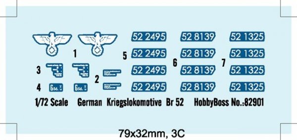 Hobby Boss 82901 German Kriegslokomotive BR-52 (1:72)