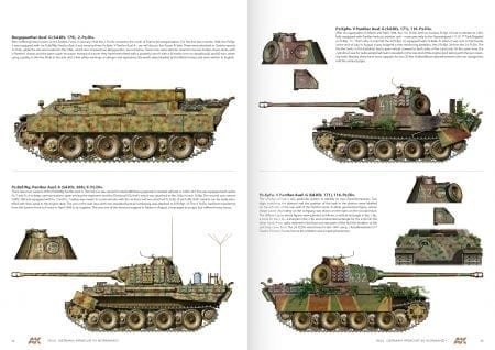AK Interactive AK916 1944 GERMAN ARMOUR IN NORMANDY – CAMOUFLAGE PROFILE GUIDE