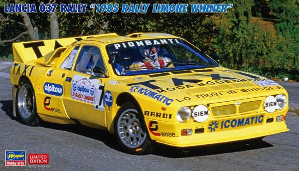Hasegawa 20806 Lancia 037 Rally "1985 Rally Limone Winner" 1/24