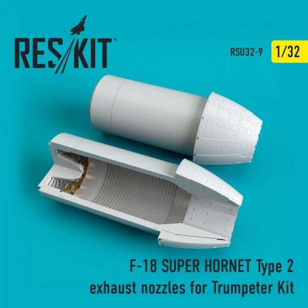 RESKIT RSU32-0009 F-18 (E/G) SUPER HORNET Type 2 exhaust nozzles for Trumpeter Kit 1/32