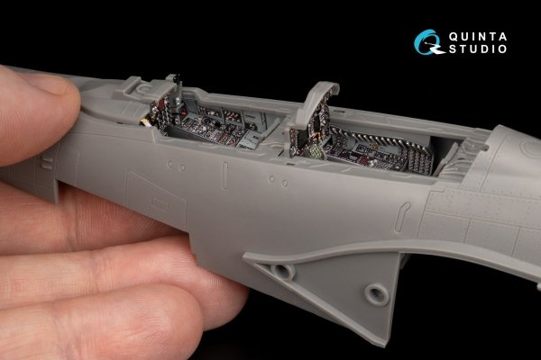 Quinta Studio QD48342 F-4G late 3D-Printed &amp; coloured Interior on decal paper (Meng) 1/48