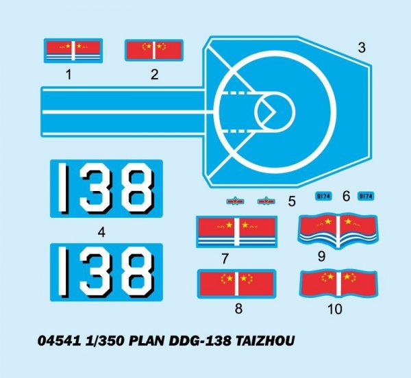 Trumpeter 04541 DDG 138 Taizhou PLA Navy Destroyer (1:350)
