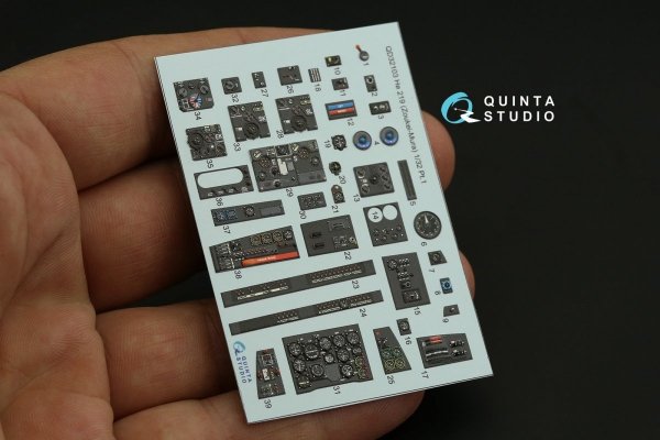 Quinta Studio QD32103 He 219 3D-Printed &amp; coloured Interior on decal paper ( ZM SWS ) 1/32