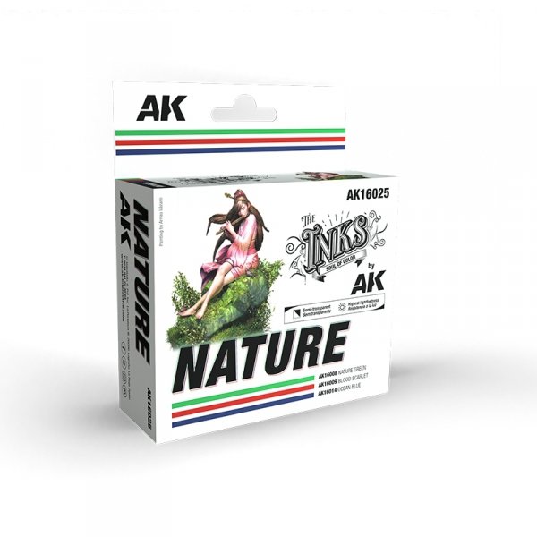 AK Interactive AK16025 NATURE – INK SET 3x30ml