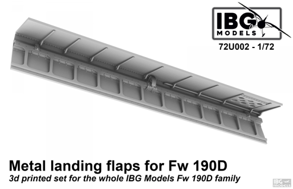IBG 72U002 Metal landing flaps for Fw 190D family 1/72