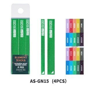 DSPIAE AS-GN15 ALUMINUM ALLOY SND BOARD GREEN 4PCS / Aluminiowa podkładka do papierów ściernych