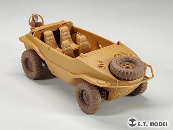 E.T. Model P35-136 WWII German Schwimmwagen Type166 Sagged wheels Wide For TAMIYA Kit 1/35