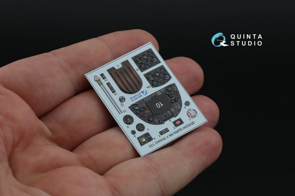 Quinta Studio QD32244 Spitfire Mk.V 3D-Printed &amp; coloured Interior on decal paper (Kotare) 1/32