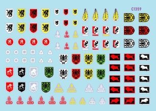 Star Decals 35-C1359 StuG-Abt 1 Generic insignia and unit markings for the Sturmgeschûtz units 1/35